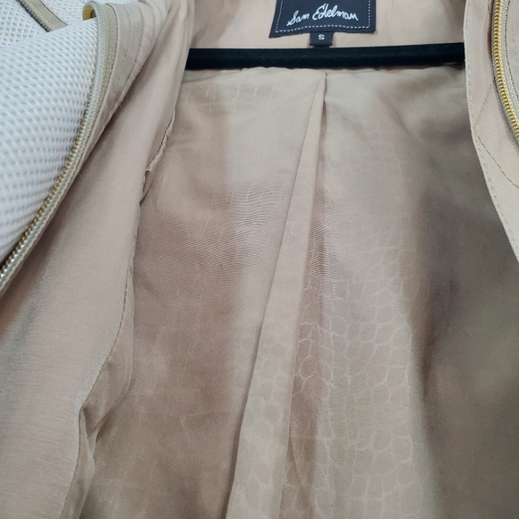 SAM EDELMAN Raincoat Trench Coat Tan Khaki Beige Size Small EUC - Picture 7 of 10